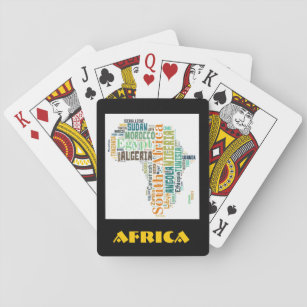 Baraja De Cartas Arte de Word en África