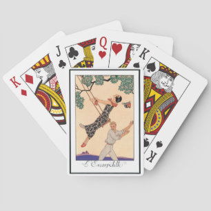 Baraja De Cartas Arte Deco Antiguo Amor, El Columpio de George Barb