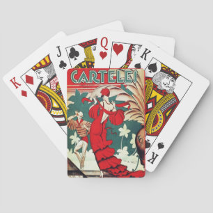 Baraja De Cartas Arte Deco Antiguo - Carteles - Bailarina del Carib