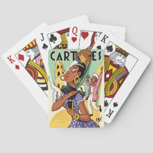 Baraja De Cartas Arte Deco Antiguo - Carteles - Después de la Igles
