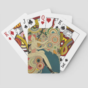 Baraja De Cartas Arte Deco Antiguo - Para Todos - Psicodélico