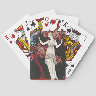 Baraja De Cartas Arte Deco George Barbier Moda Vintage Arte Pájaro
