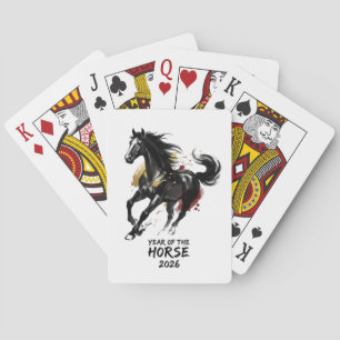 Baraja De Cartas Arte del Caballo del Año Nuevo Chino 2026