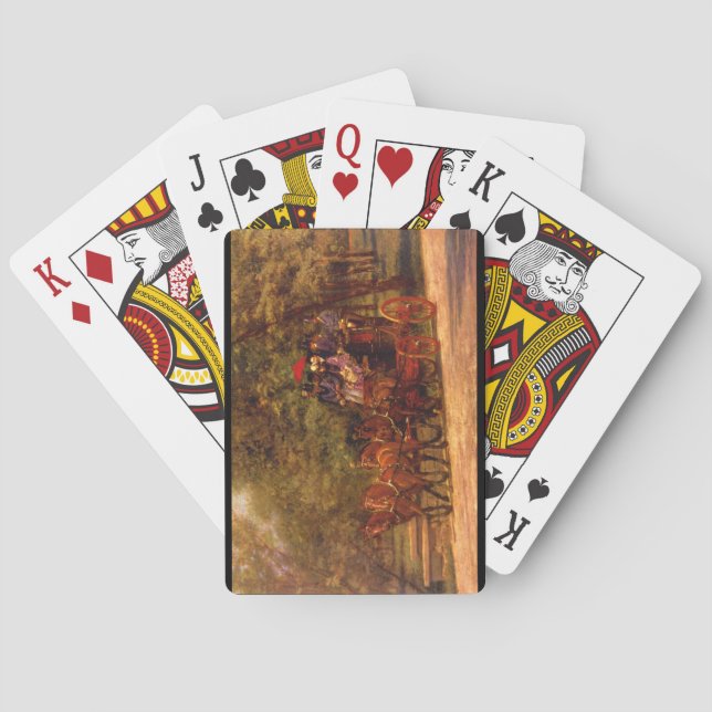 Baraja De Cartas Arte del Four-in-Hand'_ de Fairman Rogers de (Reverso)