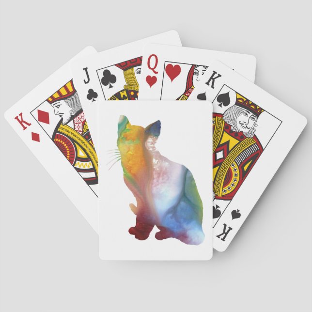Baraja De Cartas Arte del gato (Reverso)