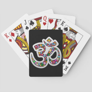 Baraja De Cartas Arte del símbolo floral Namaste