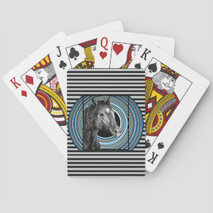Baraja De Cartas Arte dibujado a mano de caballo