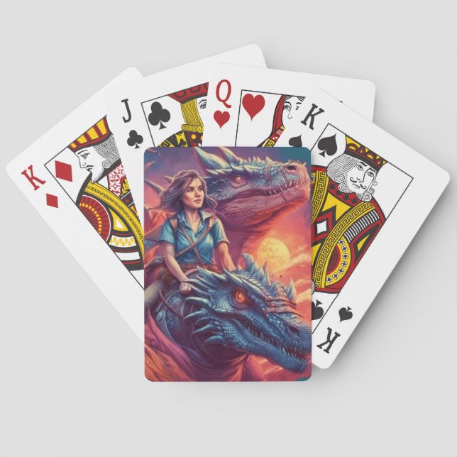 Baraja De Cartas Arte Dragon (Reverso)