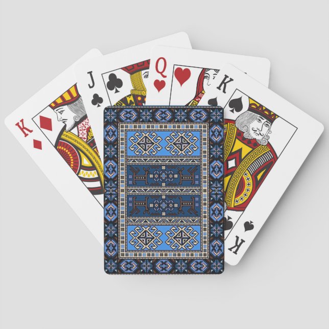 Baraja De Cartas Arte folclórico armenio (Reverso)