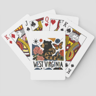 Baraja De Cartas Arte Folclórico Salvaje y Maravilloso de Virginia 