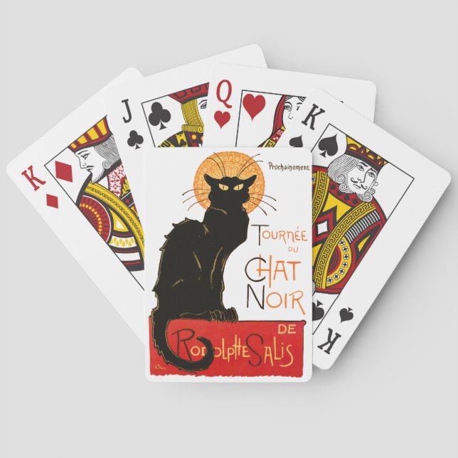 Baraja De Cartas Arte francés Steinlen Black Cat Classic (Reverso)
