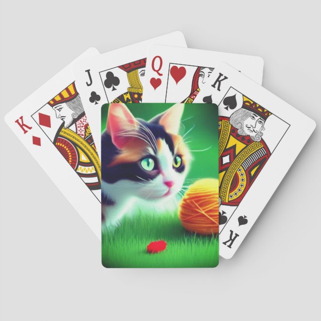 Baraja De Cartas Arte gatito (Reverso)