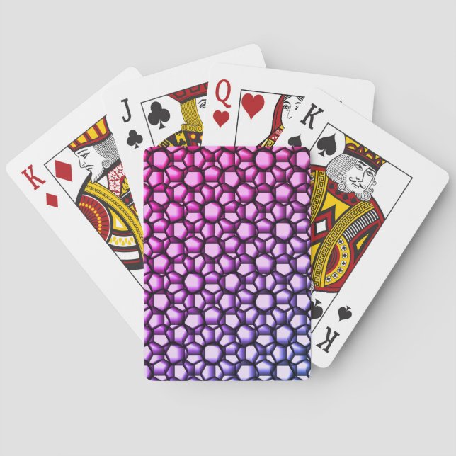 Baraja De Cartas Arte geométrico de encaje (Reverso)