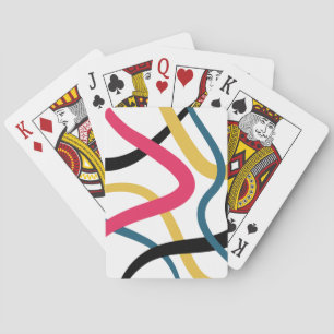 Baraja De Cartas Arte gráfico colorido, caótico, audaz y vibrante