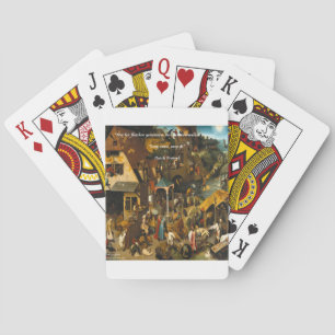 Baraja De Cartas Arte holandés del siglo XVI y proverbio famoso