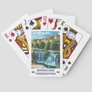 Baraja De Cartas Arte Ilustracion Jajce de Bosnia y Herzegovina