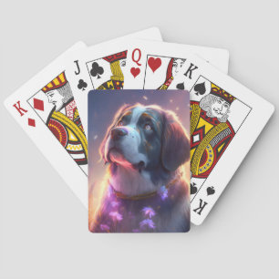 Baraja De Cartas Arte Mascota de pintura con retrato animal de perr