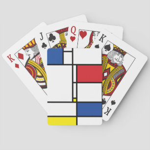 Baraja De Cartas Arte Moderno De Stijl Geométrico Minimalista Mondr