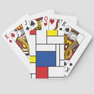 Baraja De Cartas Arte Moderno De Stijl Geométrico Minimalista Mondr