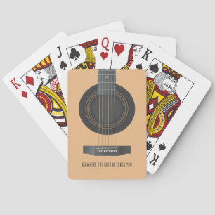 Baraja De Cartas Arte musical adonde te lleva la guitarra