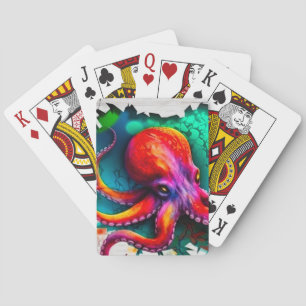 Baraja De Cartas Arte Octopus