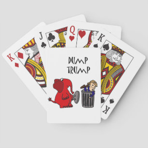 Baraja De Cartas Arte político del dibujo animado del triunfo