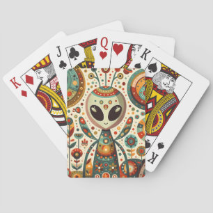 Baraja De Cartas Arte Popular Bicho Alien