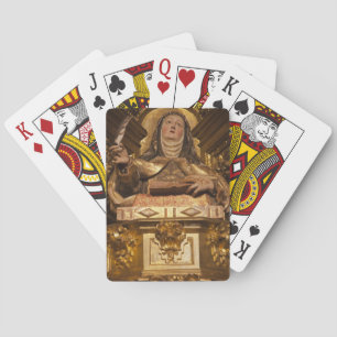 Baraja De Cartas Arte religioso que representa a Santa Teresa