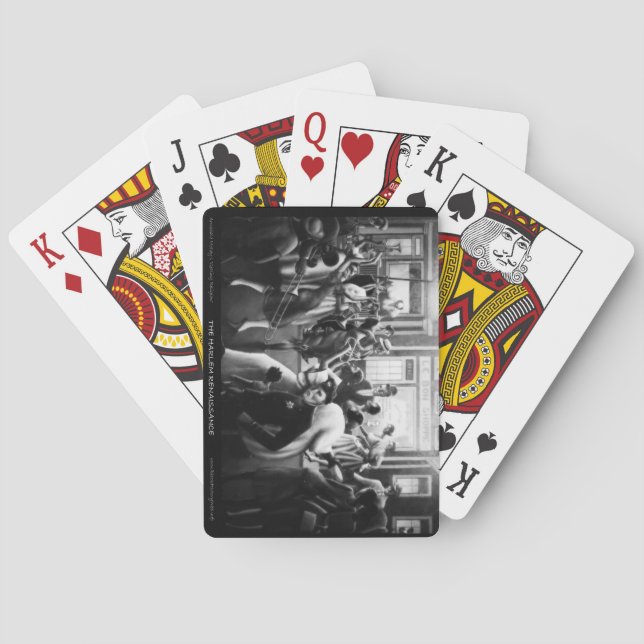 Baraja De Cartas Arte renacentista de Harlem - "Obteniendo religión (Reverso)