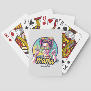 Baraja De Cartas Arte Retro Mama Pop Personalizado (19)