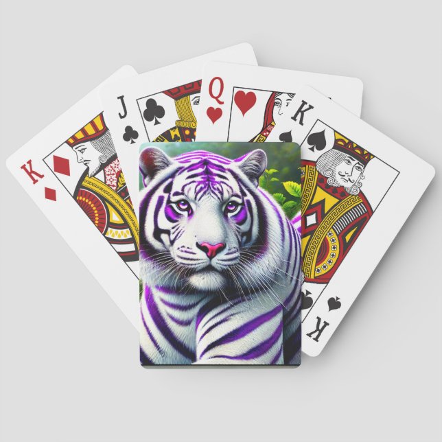 Baraja De Cartas Arte tigre (Reverso)