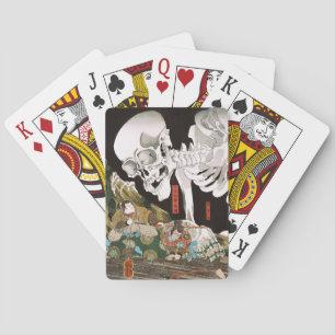 Baraja De Cartas Arte vintage de Ukiyo-e Kuniyoshi Espectro de Esqu