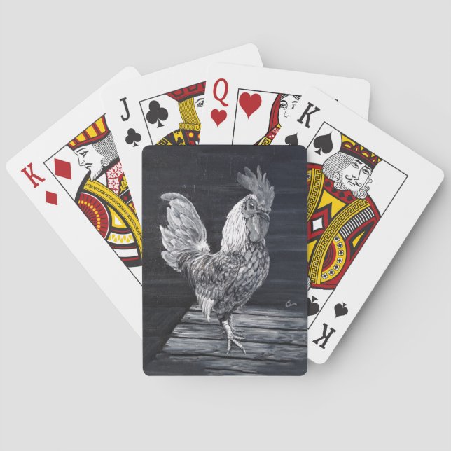 Baraja De Cartas Artie las tarjetas de juego de pollo (Reverso)