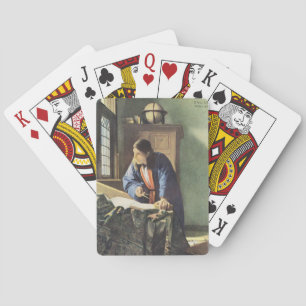 Baraja De Cartas Artista holandés Vermeer Pintando Al Geógrafo