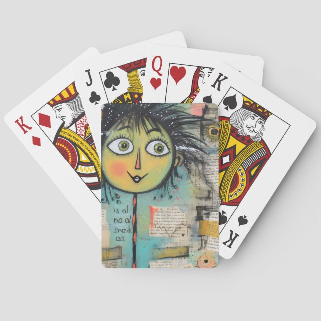 Baraja De Cartas ArtLady 17 Encantadora y angustiada (Reverso)