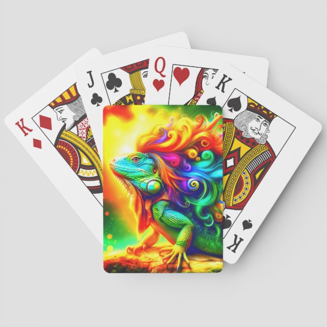 Baraja De Cartas Artsy Iguana (Reverso)
