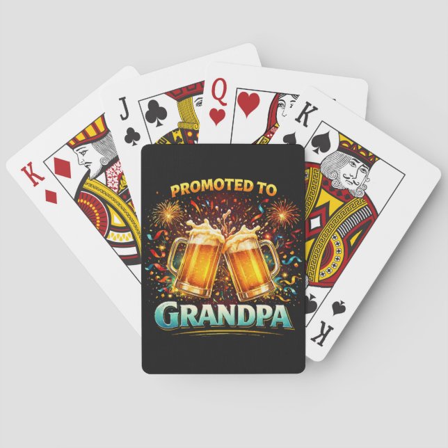 Baraja De Cartas Ascendido a Abuelo Futuro (Reverso)