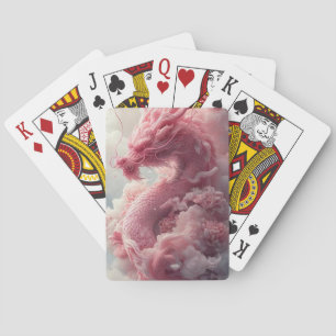 Baraja De Cartas Ascensión etérea: Dragón rosa en las nubes