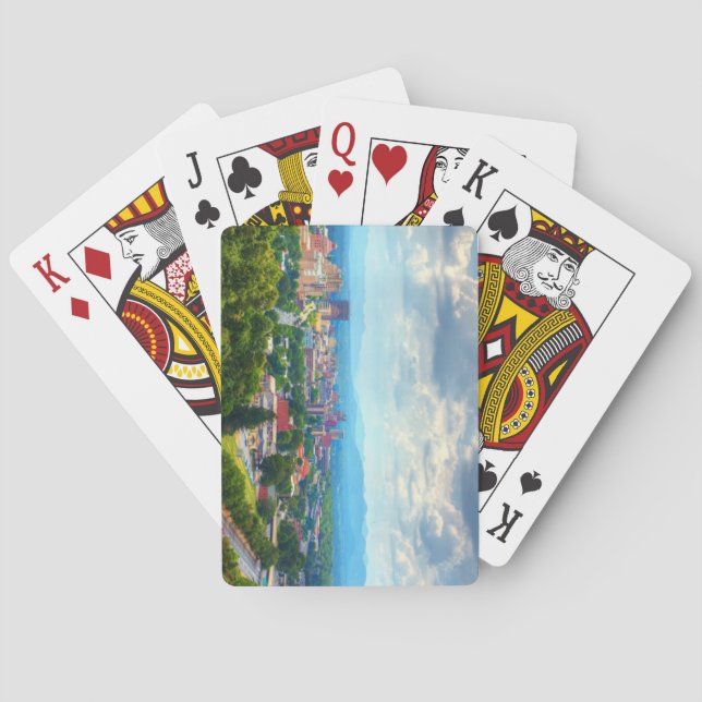 Baraja De Cartas Asheville, Carolina del Norte (Reverso)