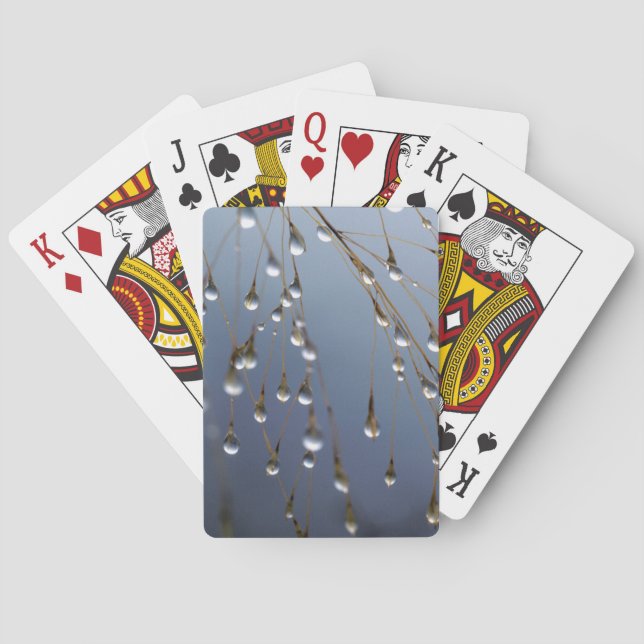 Baraja De Cartas Asia, China | Huansan, gotas de rocío (Reverso)
