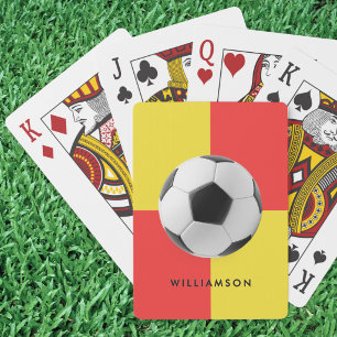 Baraja De Cartas Asistente de árbitro de línea de banda de fútbol