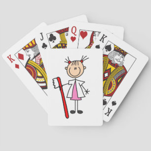 Baraja De Cartas Asistente Dental Con Cepillo De Dientes