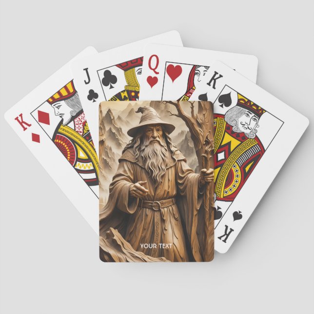 Baraja De Cartas Asistente para tallado de madera barata (Reverso)