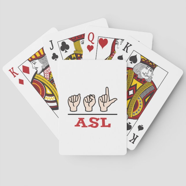 BARAJA DE CARTAS ASL (Reverso)