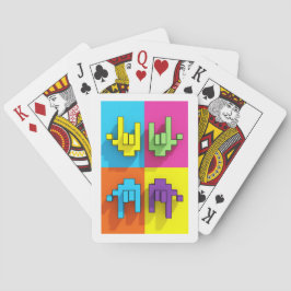 Baraja De Cartas ASL Pixel Love Pop Classic Cards