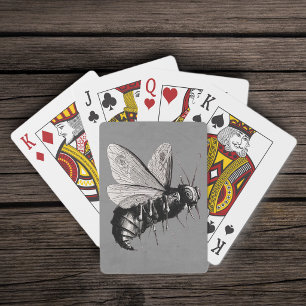 Baraja De Cartas Asombroso insecto de las alas góticas de las abeja
