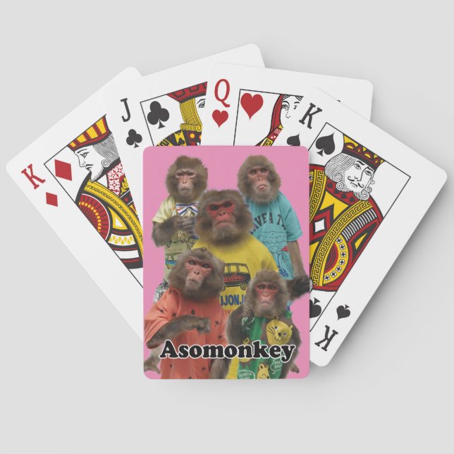Baraja De Cartas Asomonkey BICYCLE cards.　Asomonkey (Reverso)