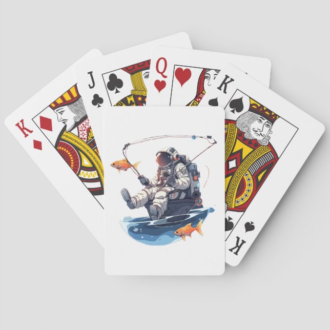 Baraja De Cartas astronauta (Reverso)
