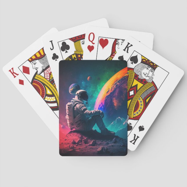 Baraja De Cartas Astronauta (Reverso)