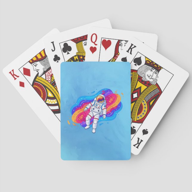 Baraja De Cartas Astronauta (Reverso)